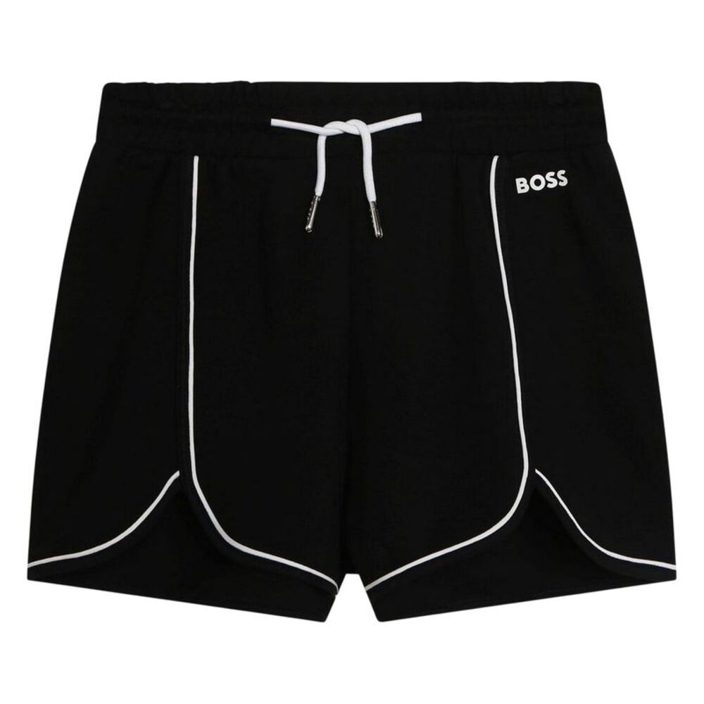 Boss Childrens/Kids Logo Sweat Shorts / Black